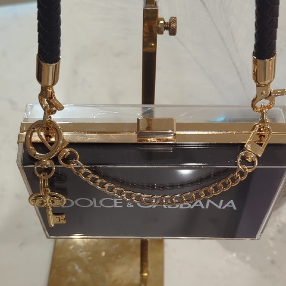 Dolce & Gabbana Paper Shopping Bag Upcycled Novelty Clutch - Picture 3 of 6
